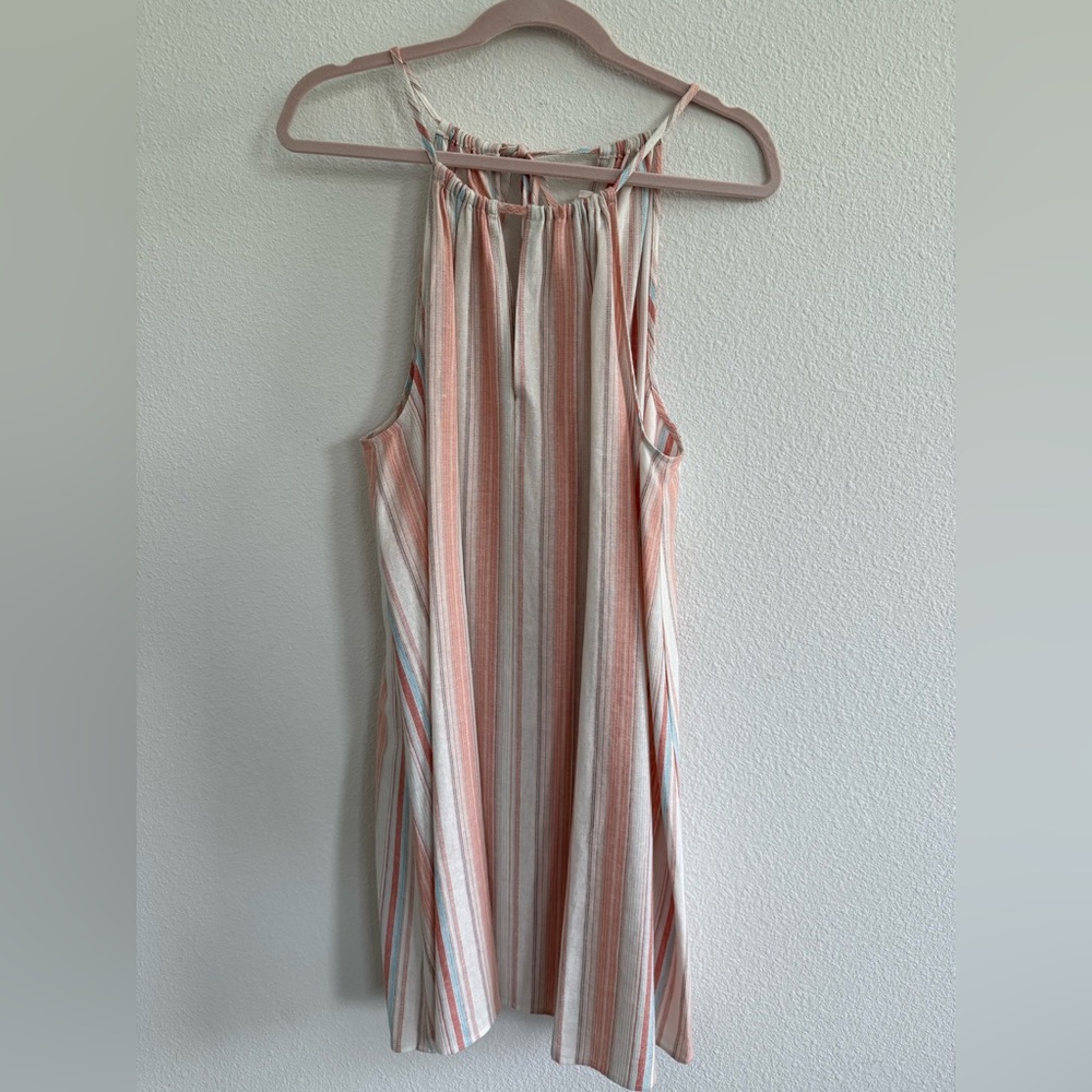 LOFT Multicolor Striped Mini Dress